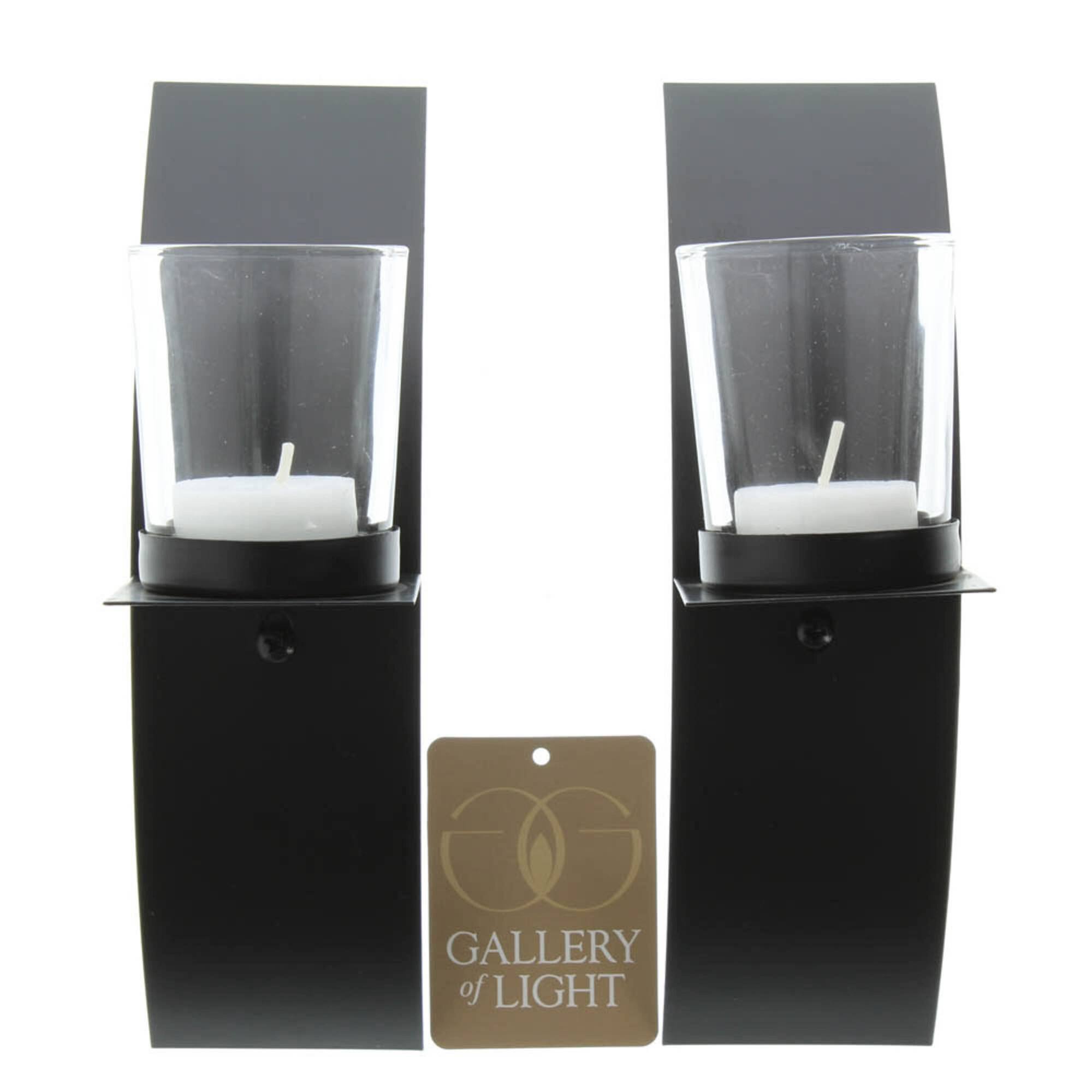 8" Mod-Art Candle Wall Sconce, 2ct.
